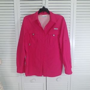Columbia pink shirt size M